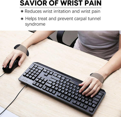 Right-Handed Truly Ergonomic Wrist Rest for Mouse 2 Pack Black