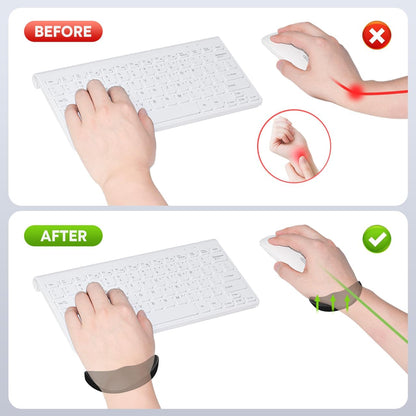 Right-Handed Truly Ergonomic Wrist Rest for Mouse 2 Pack Black