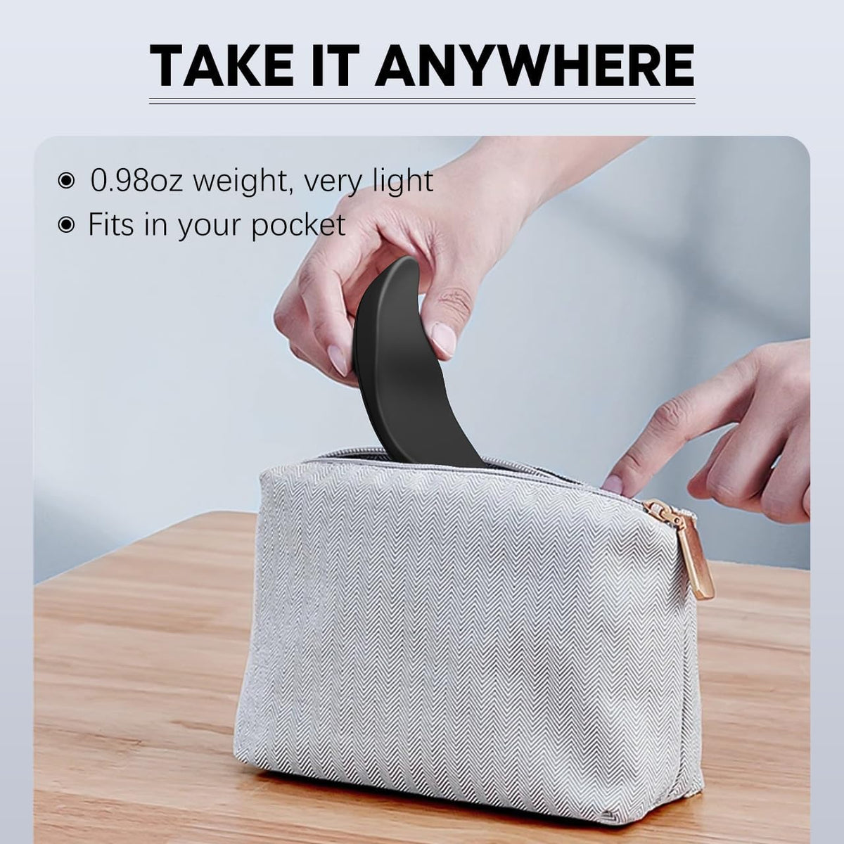 Right-Handed Truly Ergonomic Wrist Rest for Mouse 2 Pack Black