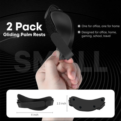 Right-Handed Truly Ergonomic Wrist Rest for Mouse 2 Pack Black