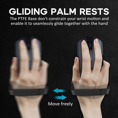 Right-Handed Truly Ergonomic Wrist Rest for Mouse 2 Pack Black