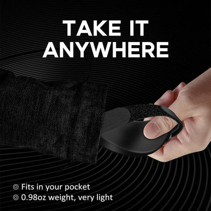 Right-Handed Truly Ergonomic Wrist Rest for Mouse 2 Pack Black