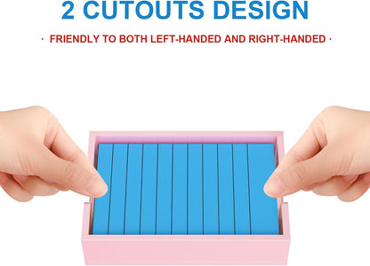 Acrylic Notepad Holder Dispenser - 4x6 in Sticky Note Memo Holder Self-Stick Note Pad Organizer (W/O Pads) Office Desk Accessories School Supplies, Crystal Clear