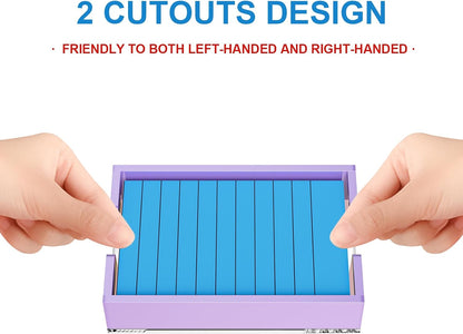 Acrylic Notepad Holder Dispenser - 4x6 in Sticky Note Memo Holder Self-Stick Note Pad Organizer (W/O Pads) Office Desk Accessories School Supplies, Crystal Clear