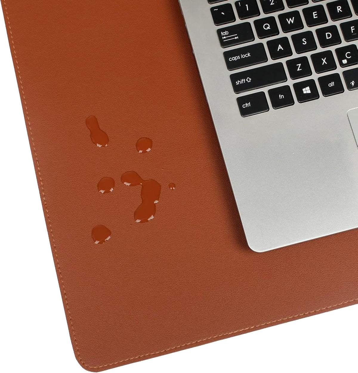 Desk Pad Blotter, 36x17 in Large PU Leather Mouse Pad,Waterproof Non-Slip Writing Desktop Protector Mat,Office Desk Accessory,Brown