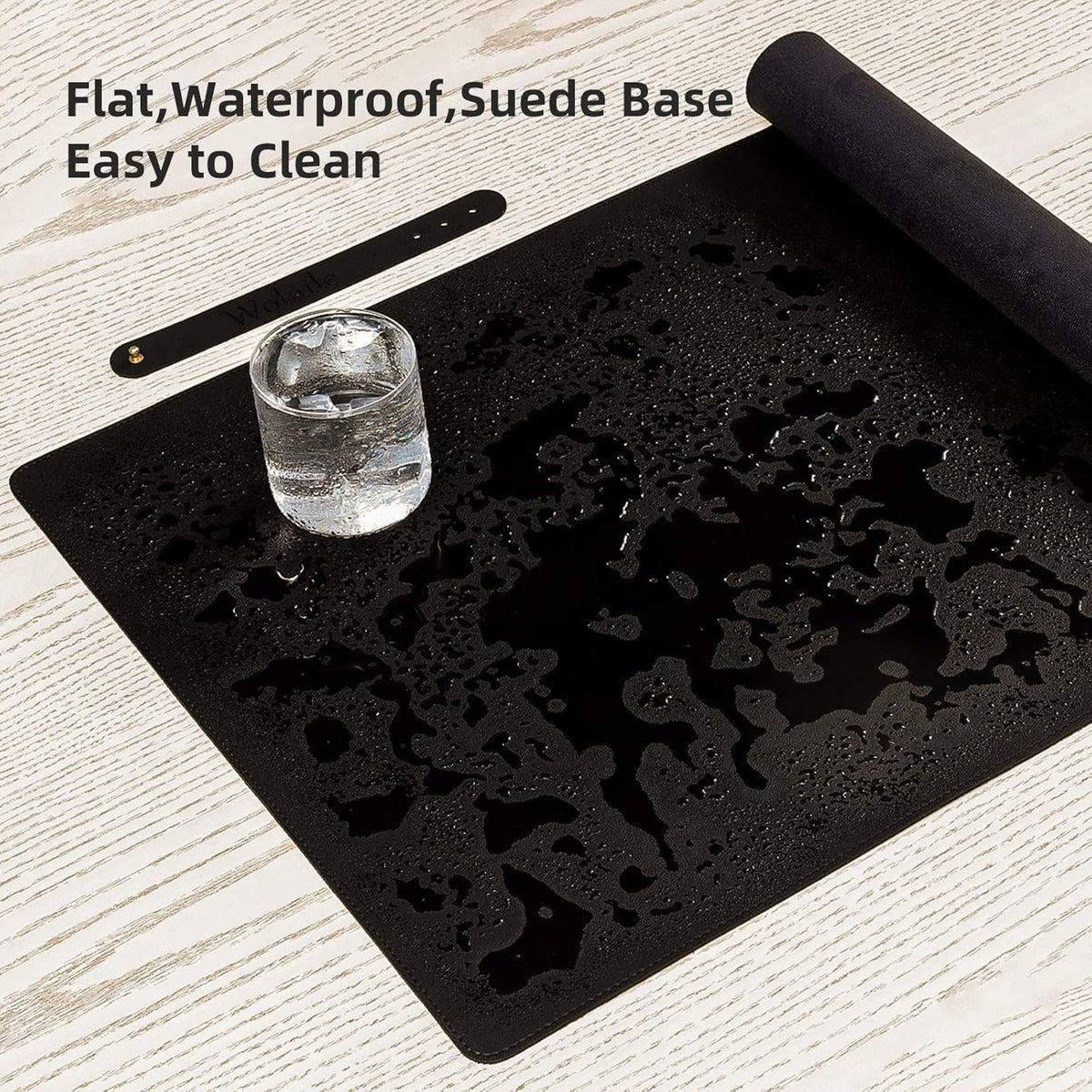 Desk Pad Blotter, 36x17 in Large PU Leather Mouse Pad,Waterproof Non-Slip Writing Desktop Protector Mat,Office Desk Accessory,Brown