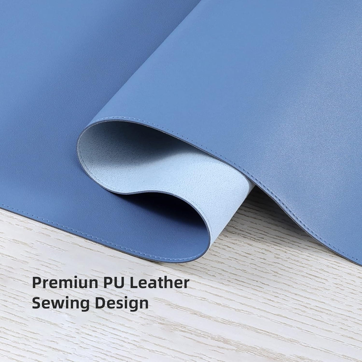 Desk Pad Blotter, 36x17 in Large PU Leather Mouse Pad,Waterproof Non-Slip Writing Desktop Protector Mat,Office Desk Accessory,Brown
