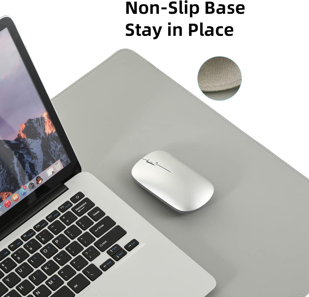 Desk Pad Blotter, 36x17 in Large PU Leather Mouse Pad,Waterproof Non-Slip Writing Desktop Protector Mat,Office Desk Accessory,Brown