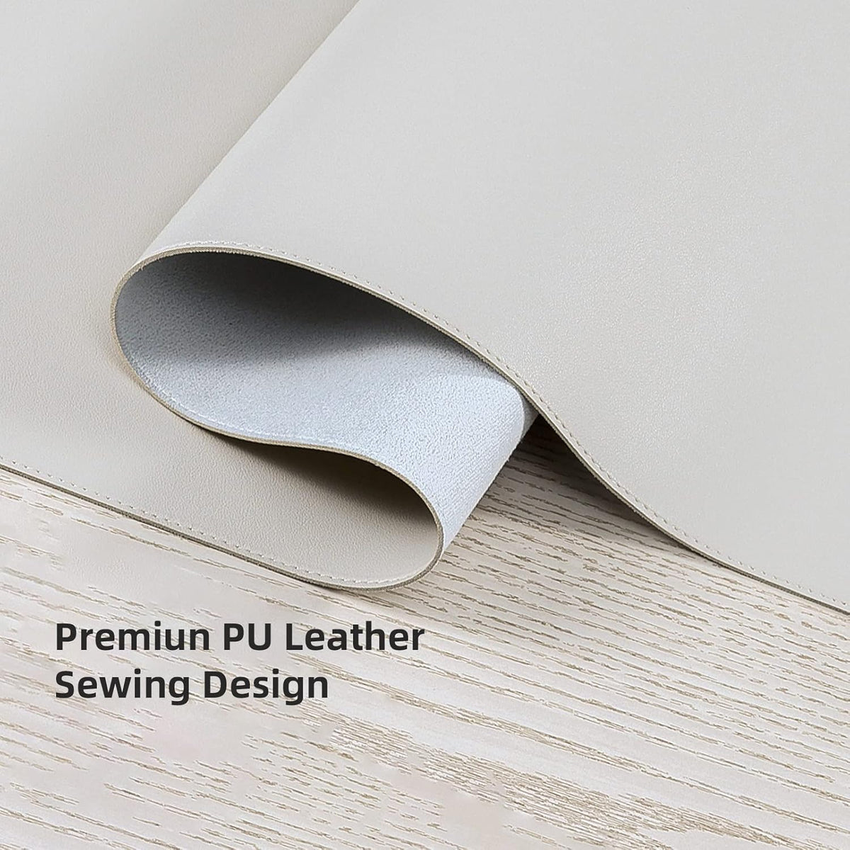 Desk Pad Blotter, 36x17 in Large PU Leather Mouse Pad,Waterproof Non-Slip Writing Desktop Protector Mat,Office Desk Accessory,Brown