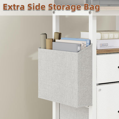 2 Drawer File Cabinet 24''W, Mobile Filing Cabinet, Printer Stand