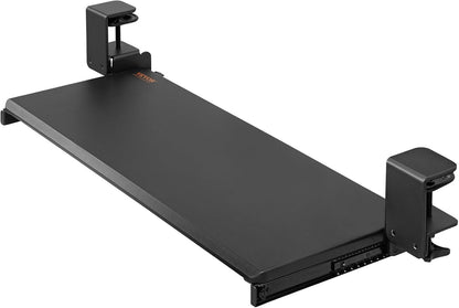Under-Desk Keyboard Tray, Adjustable for Height and Tilt, Slide-Out Design, Spacious 25x9.8 Inch Surface, Ideal for Home and Office Use