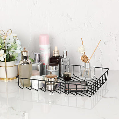 Multipurpose A4 File Tray Wire Desk Tray Organizer, Gold