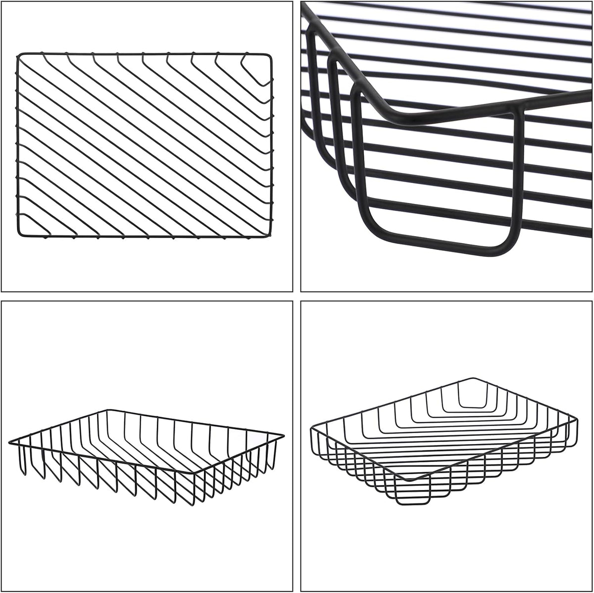 Multipurpose A4 File Tray Wire Desk Tray Organizer, Gold