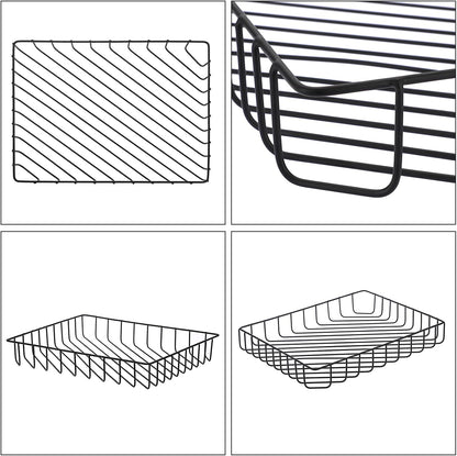 Multipurpose A4 File Tray Wire Desk Tray Organizer, Gold
