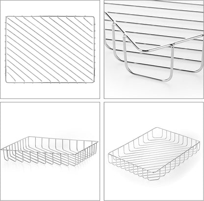 Multipurpose A4 File Tray Wire Desk Tray Organizer, Gold