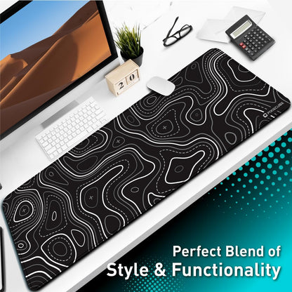 Excel Cheat Sheet Desk Pad | Excel Shortcut Keys Mouse Pad | Extended Large XL Gaming Mousepad | PC Office Spreadsheet Keyboard Mat | Non-Slip Stitched Edge