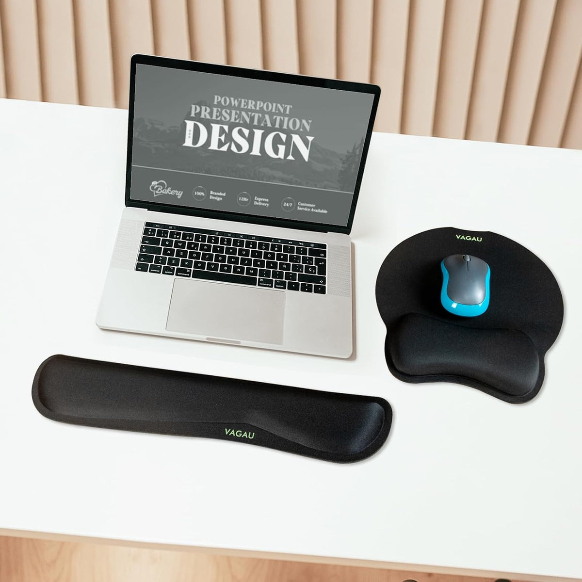 Premium Keyboard Wrist Rest and Mouse Pad Wrist Support for 2 Pack