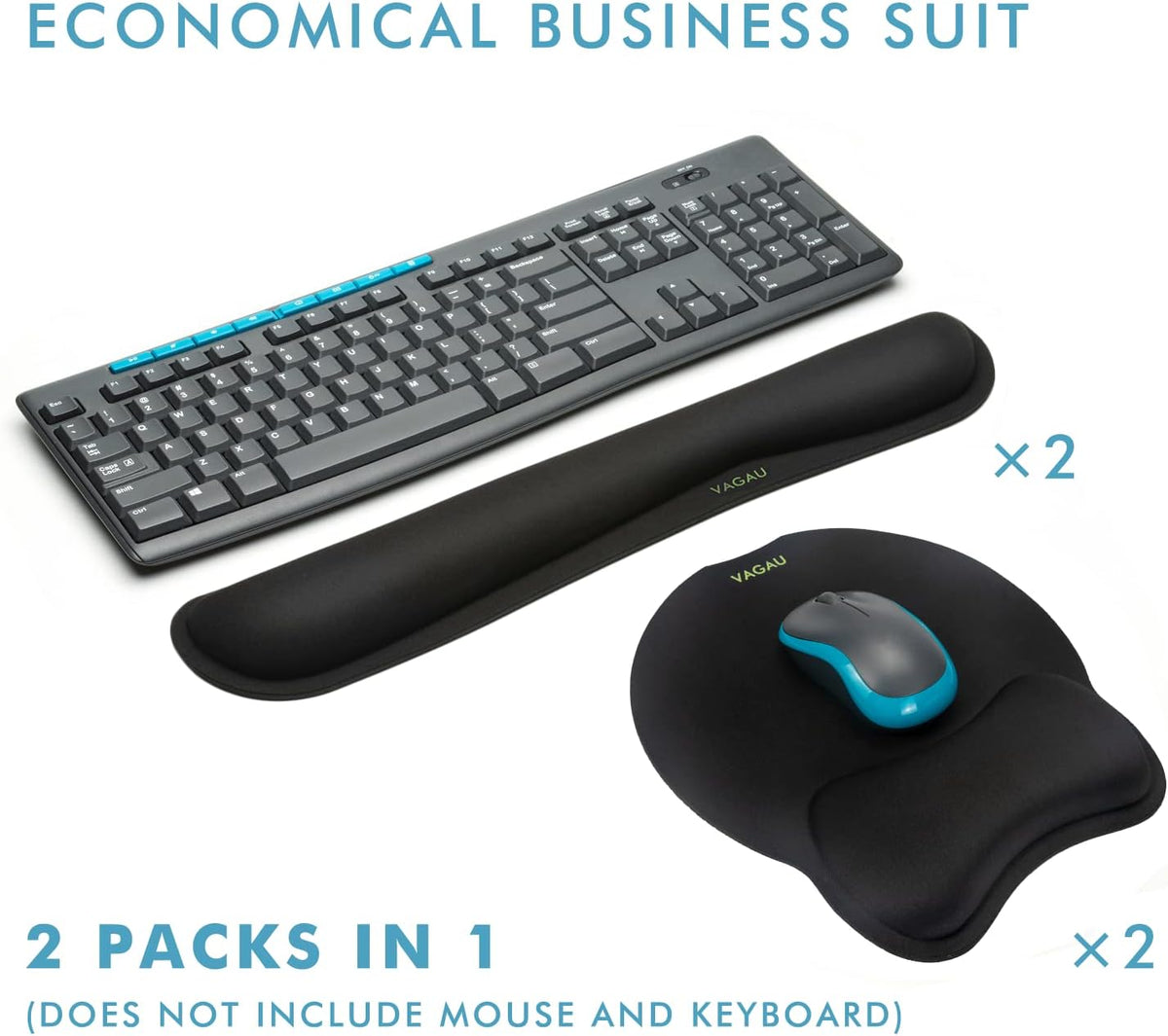 Premium Keyboard Wrist Rest and Mouse Pad Wrist Support for 2 Pack
