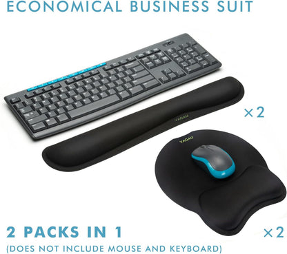 Premium Keyboard Wrist Rest and Mouse Pad Wrist Support for 2 Pack