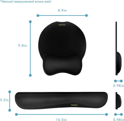 Premium Keyboard Wrist Rest and Mouse Pad Wrist Support for 2 Pack