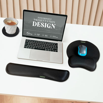 Premium Keyboard Wrist Rest and Mouse Pad Wrist Support for 2 Pack