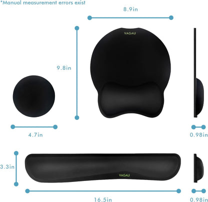 Premium Keyboard Wrist Rest and Mouse Pad Wrist Support for 2 Pack