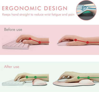 Premium Keyboard Wrist Rest and Mouse Pad Wrist Support for 2 Pack