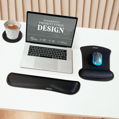 Premium Keyboard Wrist Rest and Mouse Pad Wrist Support for 2 Pack