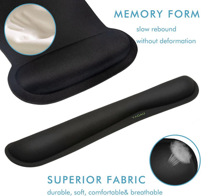 Premium Keyboard Wrist Rest and Mouse Pad Wrist Support for 2 Pack