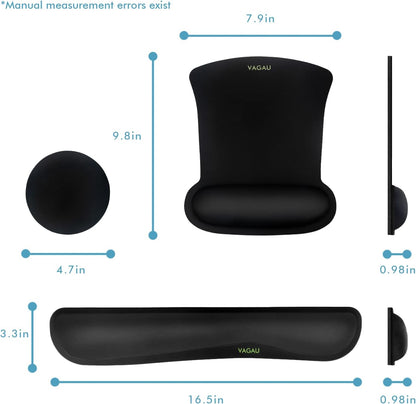 Premium Keyboard Wrist Rest and Mouse Pad Wrist Support for 2 Pack