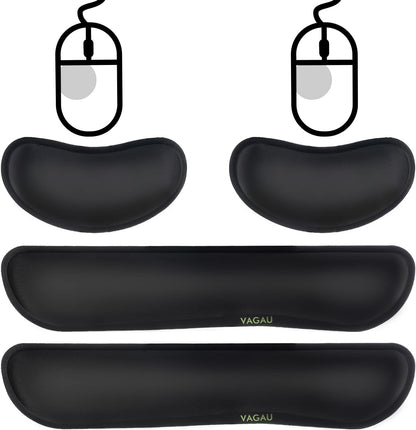 Premium Keyboard Wrist Rest and Mouse Pad Wrist Support for 2 Pack