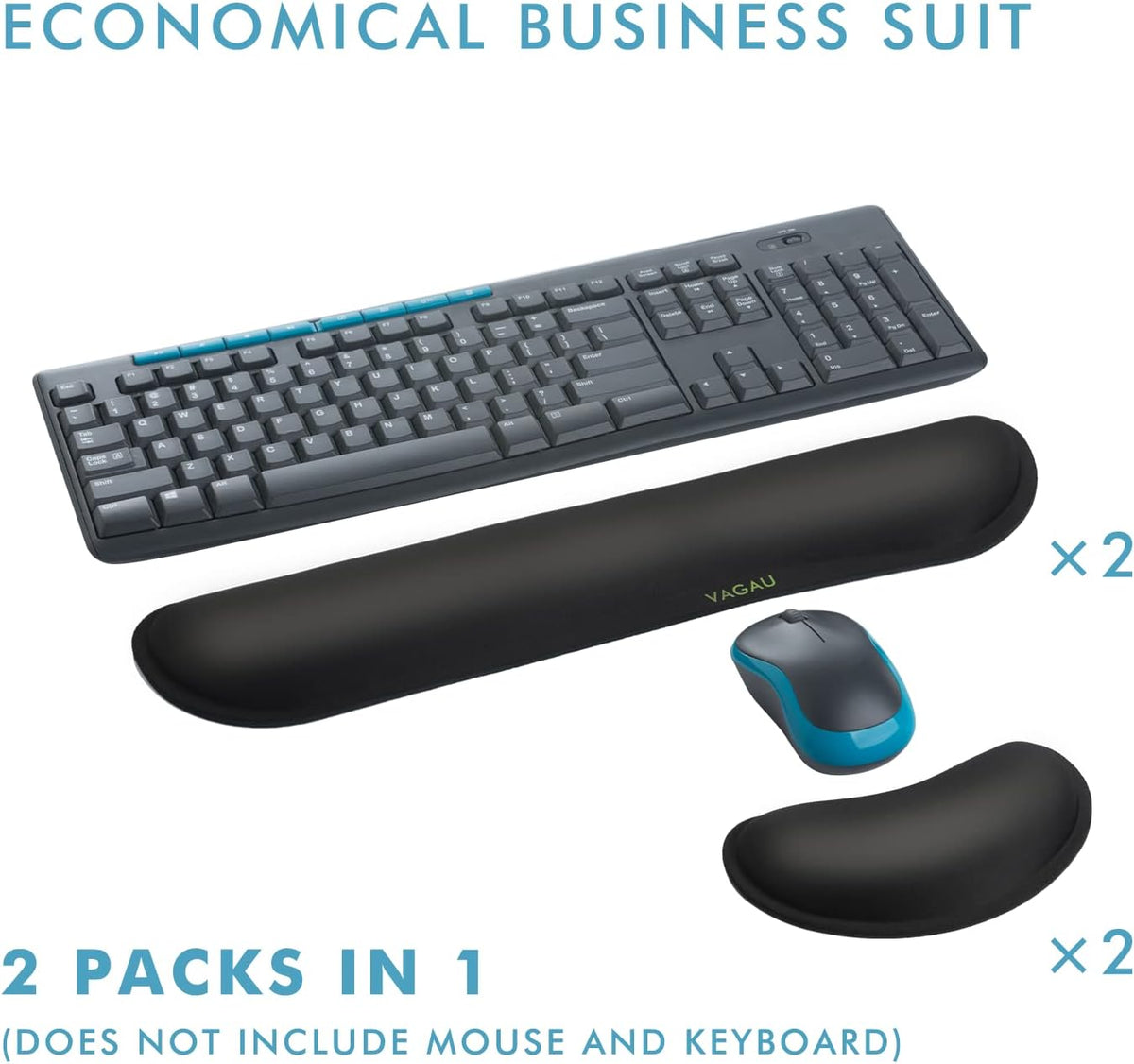 Premium Keyboard Wrist Rest and Mouse Pad Wrist Support for 2 Pack