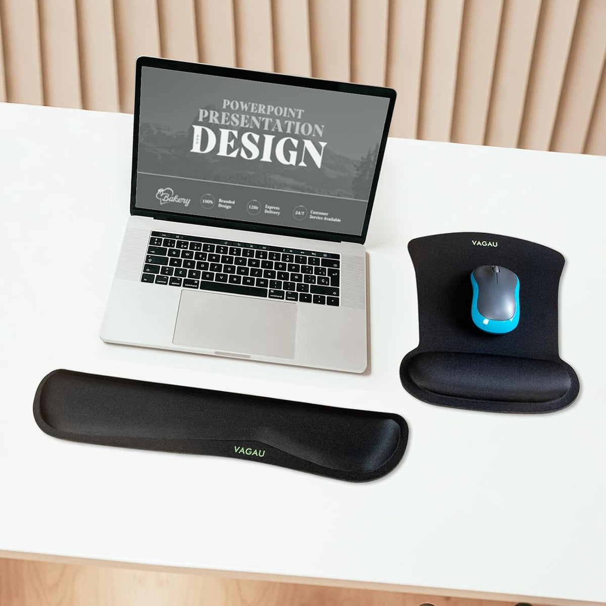 Premium Keyboard Wrist Rest and Mouse Pad Wrist Support for 2 Pack
