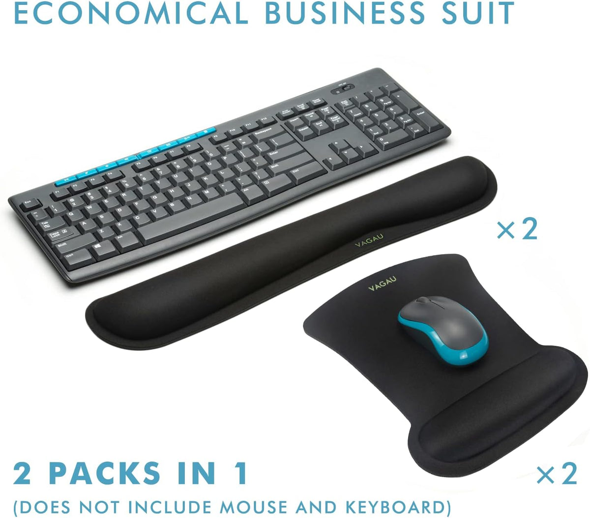 Premium Keyboard Wrist Rest and Mouse Pad Wrist Support for 2 Pack