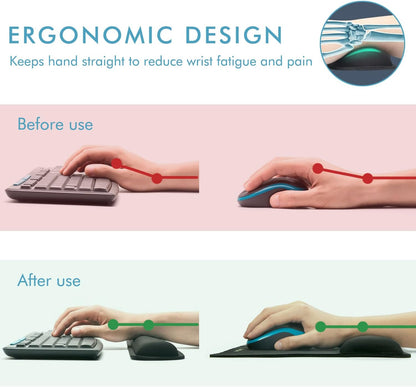 Premium Keyboard Wrist Rest and Mouse Pad Wrist Support for 2 Pack