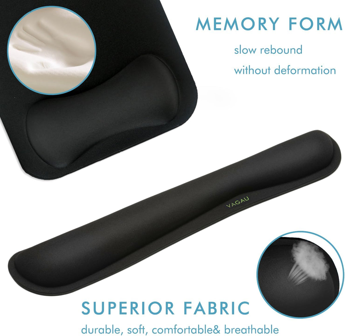 Premium Keyboard Wrist Rest and Mouse Pad Wrist Support for 2 Pack