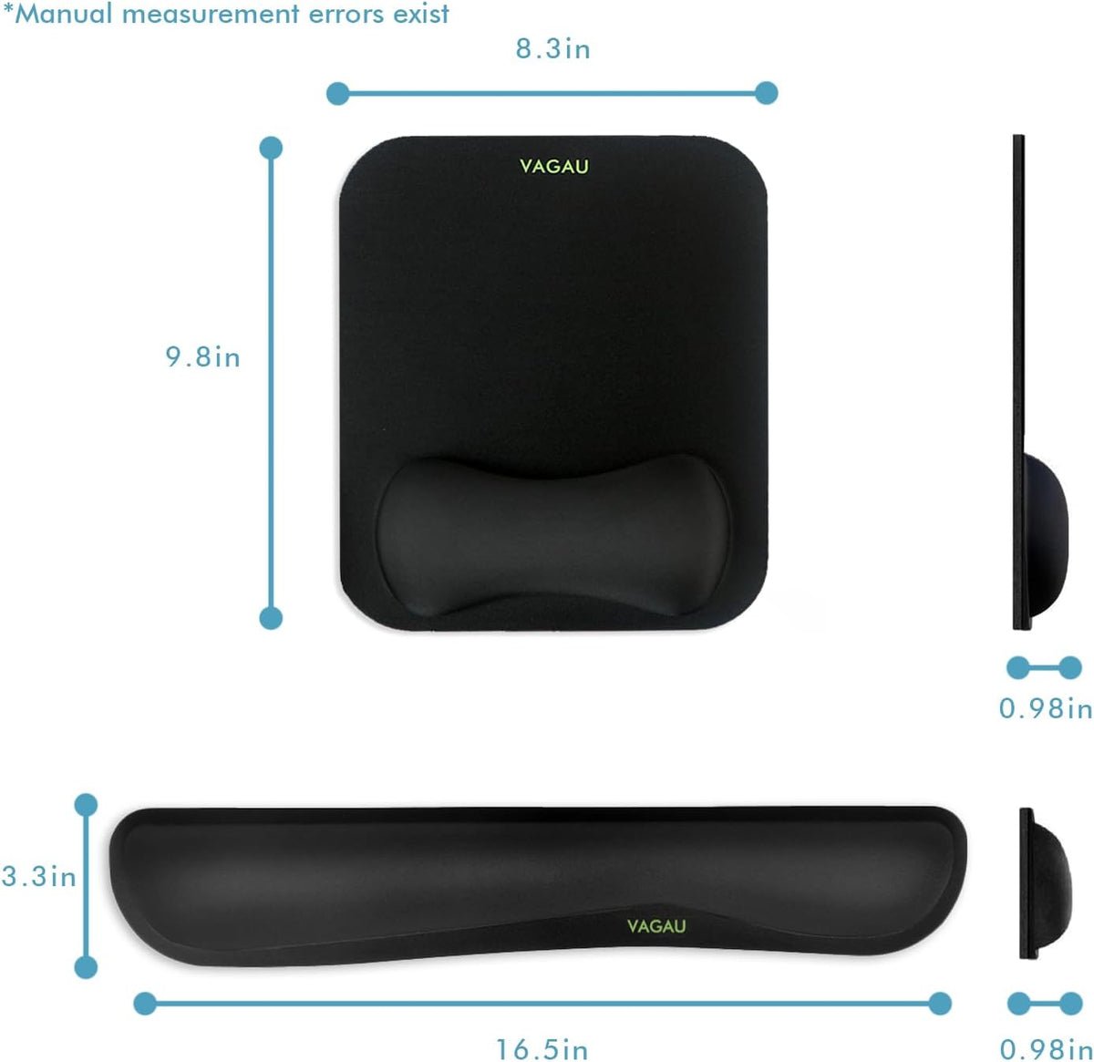 Premium Keyboard Wrist Rest and Mouse Pad Wrist Support for 2 Pack
