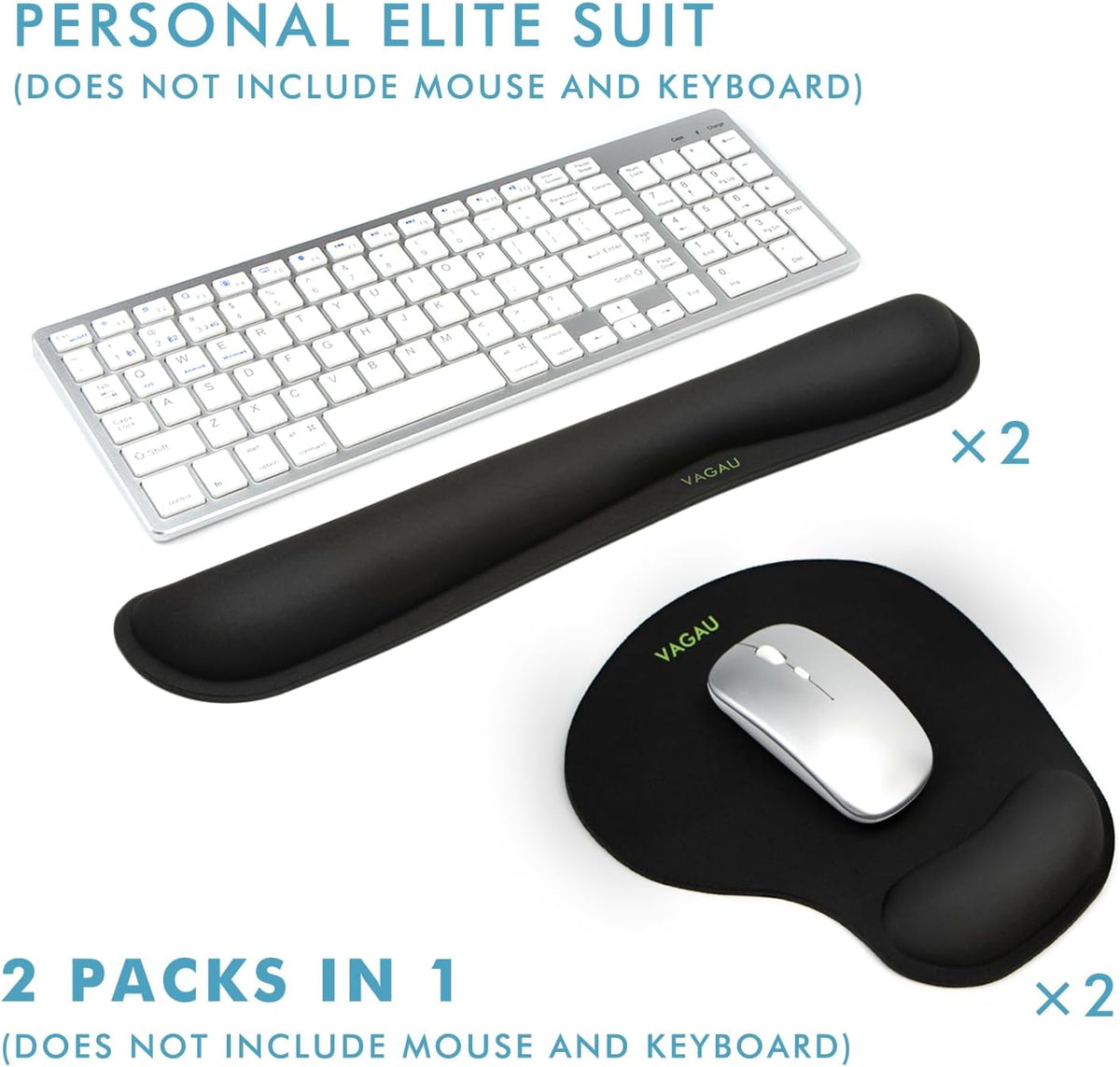 Premium Keyboard Wrist Rest and Mouse Pad Wrist Support for 2 Pack