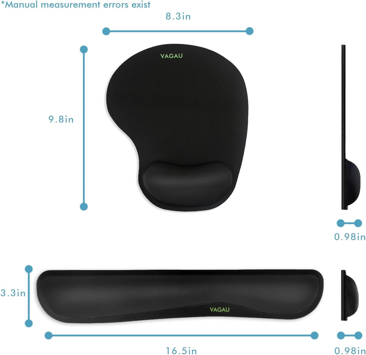 Premium Keyboard Wrist Rest and Mouse Pad Wrist Support for 2 Pack
