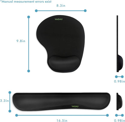 Premium Keyboard Wrist Rest and Mouse Pad Wrist Support for 2 Pack