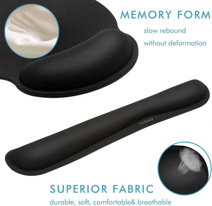 Premium Keyboard Wrist Rest and Mouse Pad Wrist Support for 2 Pack