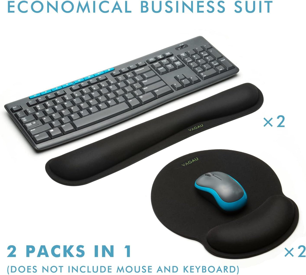 Premium Keyboard Wrist Rest and Mouse Pad Wrist Support for 2 Pack