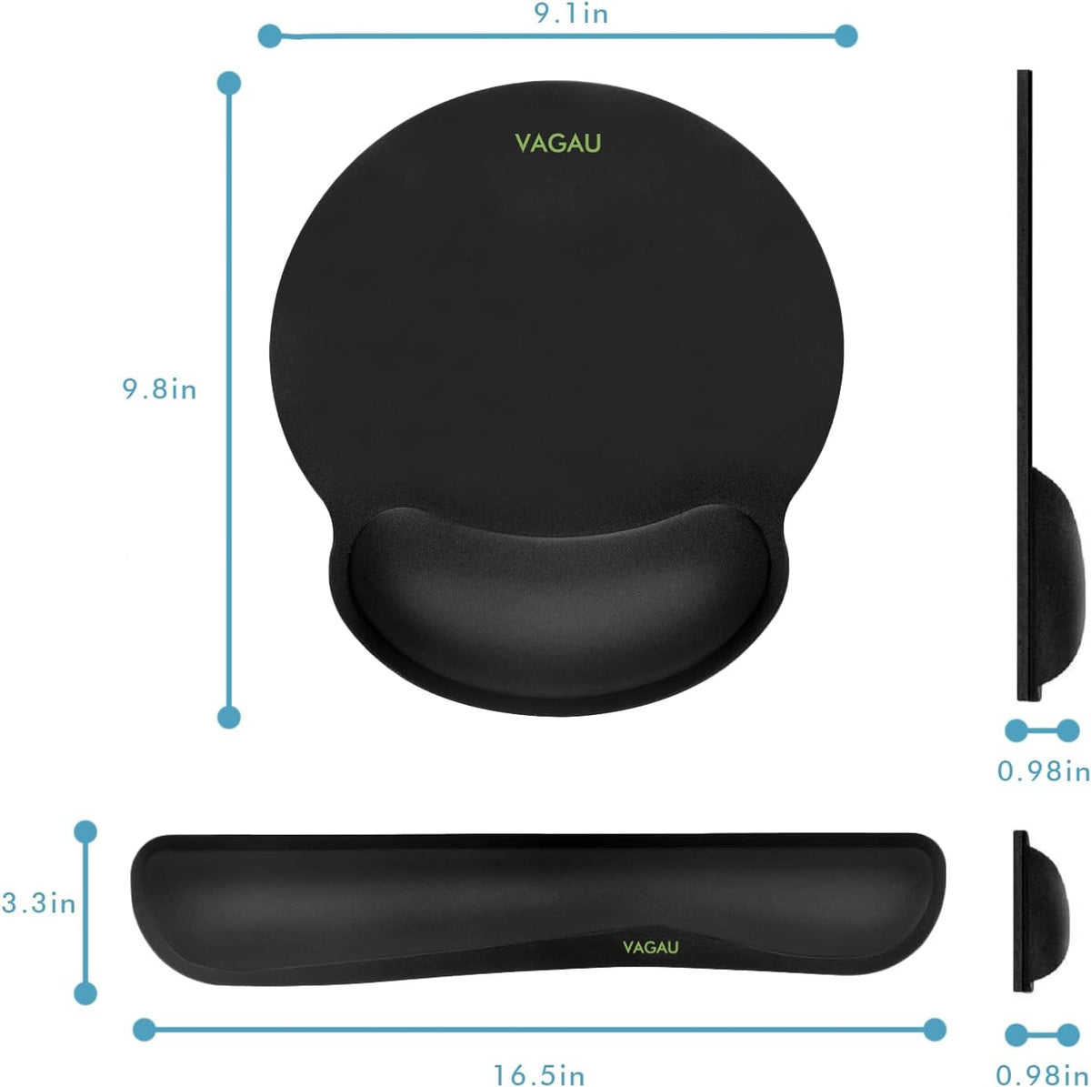 Premium Keyboard Wrist Rest and Mouse Pad Wrist Support for 2 Pack