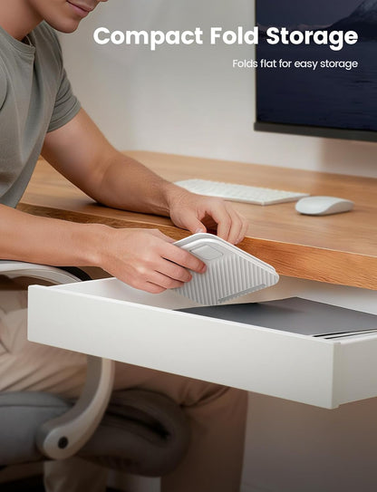 Adjustable iPad Stand for Desk, Ultra-Slim Foldable, 360° Rotation