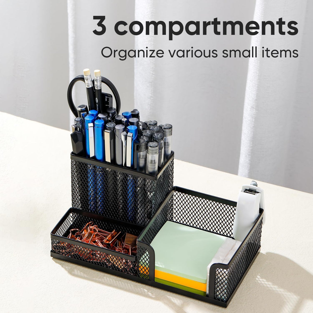 deli Mesh Desk Organizer, Black