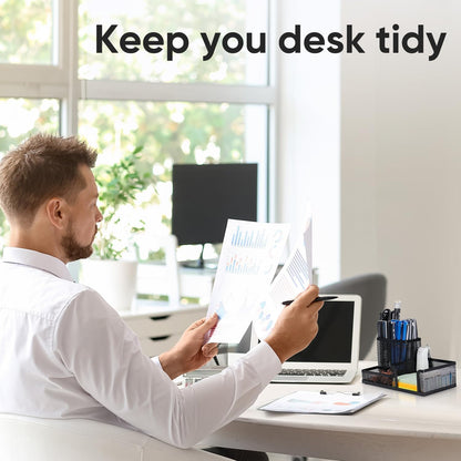 deli Mesh Desk Organizer, Black