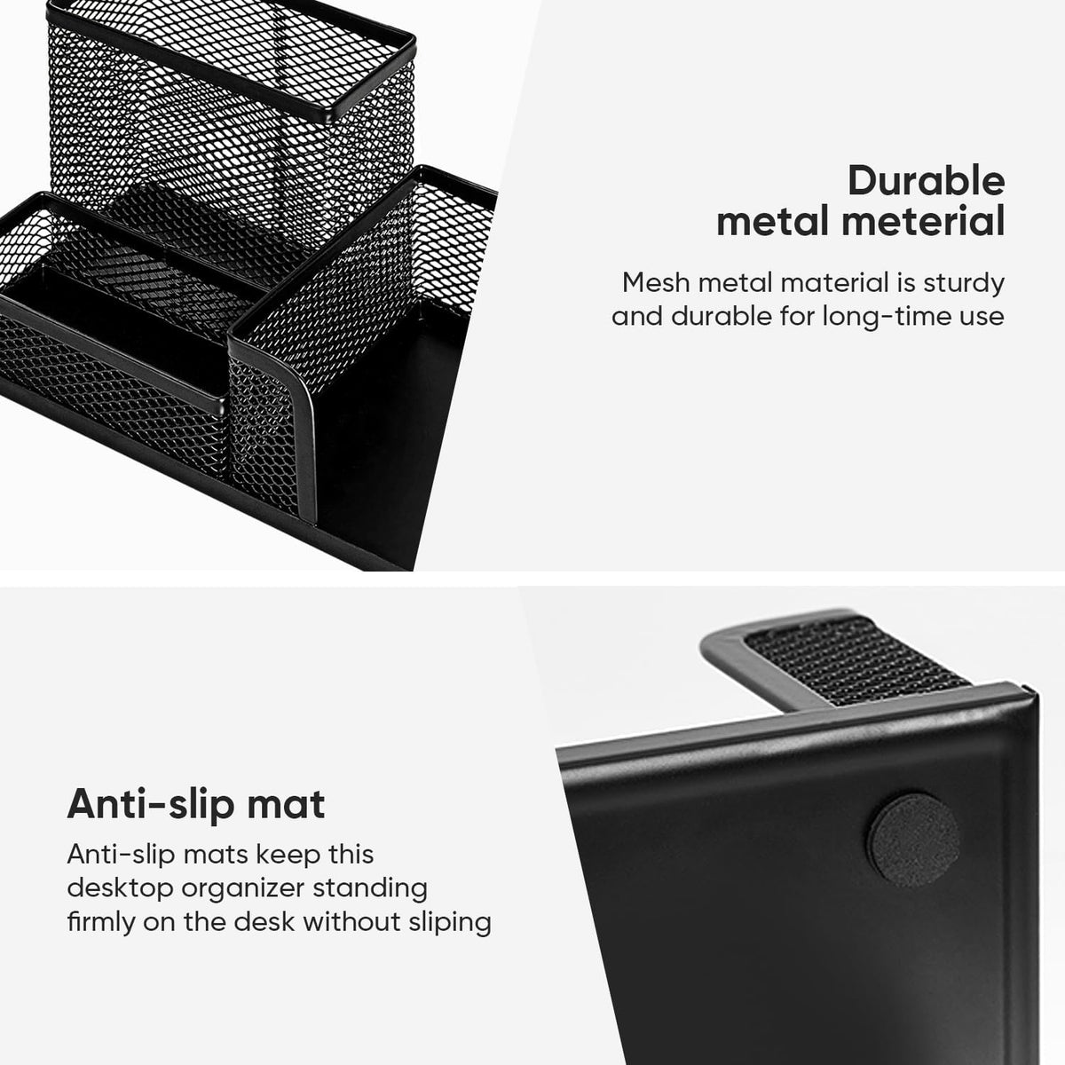 deli Mesh Desk Organizer, Black
