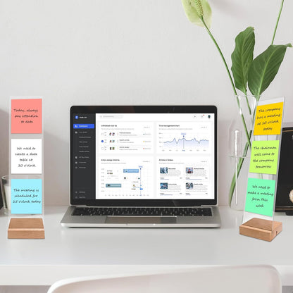Monitor Memo Board with Removable Design – Portable Sticky Note Holder for Computer Monitors, Monitor Sticky Note Board Office Desk Accessories, No Screen Damage, Fits Any Laptop and Desktop