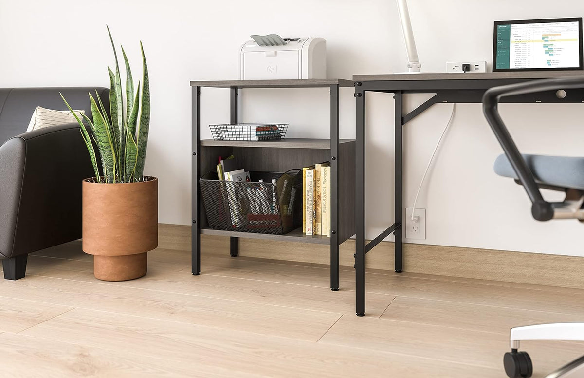 Safco Onyx Mesh Letter-Size Desktop Tub Filer, Durable Steel Mesh Construction, Collapsible For Compact Storage, Integrated Handles, Silver