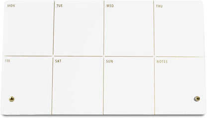Weekly Planner Dry Erase Board for Desk,Acrylic Desktop Weekly Planner Whiteboard with Stand,12"X6"-Small, Dry Erase Weekly to Do List White Board for Home Office School-ZMZL-W-1530